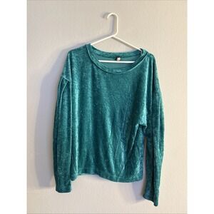 We The‎ Free Aqua Velvet Sweater Sz Medium